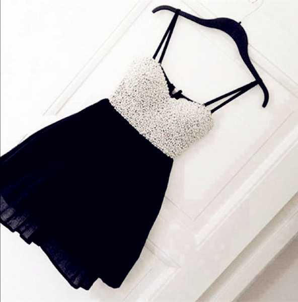 Real Made Sweetheart Black Dresses ,Little Black Dresses